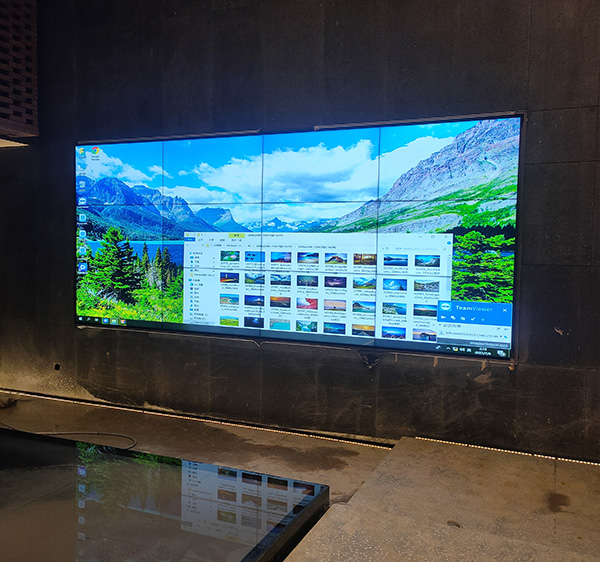 中洲坊创意中心售楼部选用朗歌液晶拼接大屏打造数字化展厅